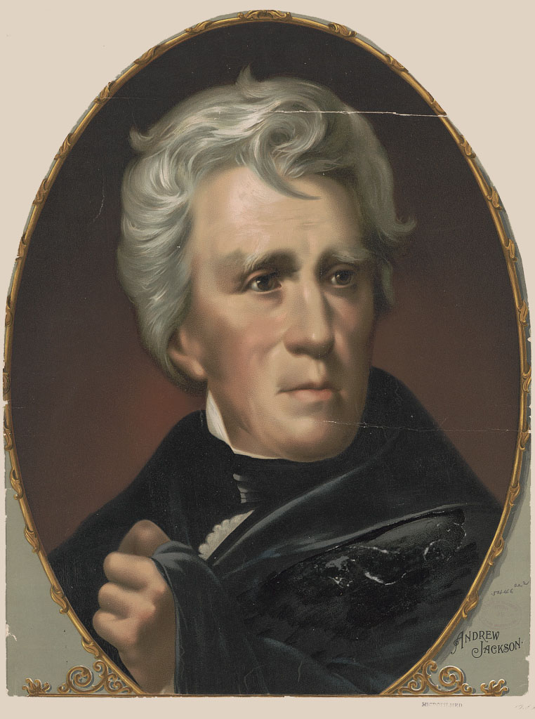 Painted portrait of Andrew Jackson Painted portrait of Andrew Jackson